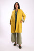 Reversible coat with front embroidered pocket